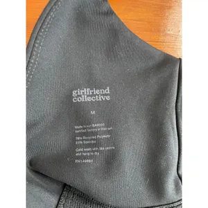 Girlfriend Collective Bike Unitard Black Medium Compressive Romper Built In Bra thumbnail 2