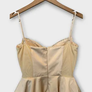 NEW HOUSE OF CB Minimoiselle Bustier Stretch Satin Minidress Size Medium thumbnail 11