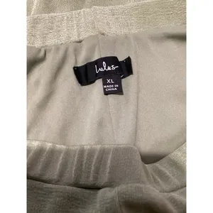 Lulus Make You Do A Double Take Light Green Wide Leg Pants Elastic Waist XL thumbnail 4