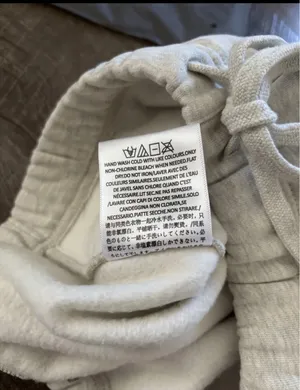 Essential Small Light oat cuffed sweatpants thumbnail 4