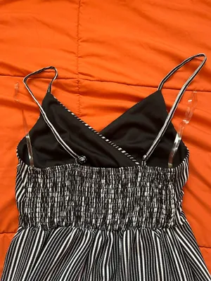 Black and White Striped Romper thumbnail 4