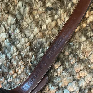 Coach Black Genuine Leather Silver Hardware Clasp Belt thumbnail 2