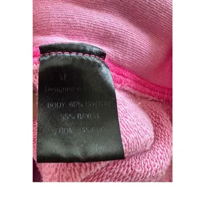 ALALA Revolve Cypher Distressed Sweatshirt Pink Pullover Small thumbnail 8