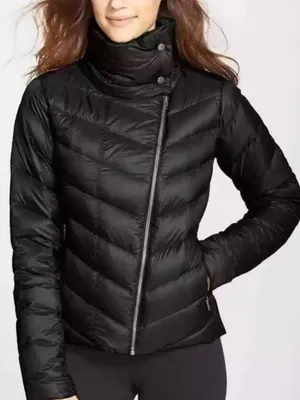 Patagonia Black Quilted Lightweight Down Puffer Jacket size M thumbnail 1