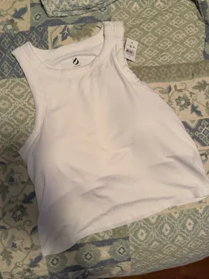 Loft Built in bra cropped tank thumbnail 1