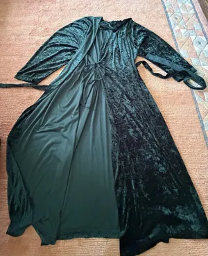 Vintage Lane Bryant Emerald Green Velvet Robe Size 14/20 thumbnail 6