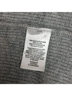 Leith Long Open-Front Gray Longline Cardigan Sweater Size Small Rayon Blend thumbnail 5