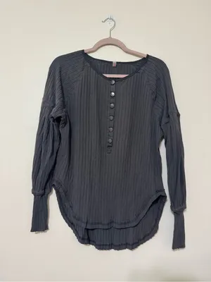 Free People Movement Bella Ribbed Long Sleeve Top thumbnail 3