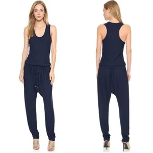 Ronny Kobo Yelena Sleeveless Jumpsuit in Navy Blue Size Small‎ thumbnail 2