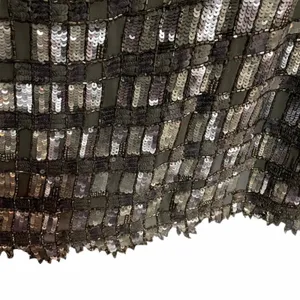 Retrofête Delilah Sequin Mini Dress Gunmetal Pewter Grey Silver thumbnail 8