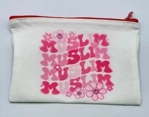 Muslim Canvas‎ Zipper Pencil Bag Makeup Bag Pouch Bag Handmade NWT thumbnail 1