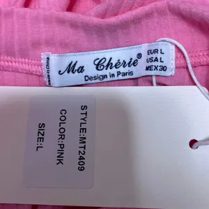 NEW Ma Cherie Pink Rib Knit Long Sleeve Aymmetric Zipper Cutout Sweater Top Sz L thumbnail 4