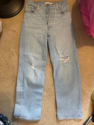 Ribcage Ankle Levi’s Straight Jeans thumbnail 1