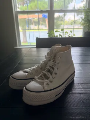 White High-Top Converse thumbnail 2