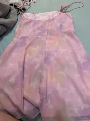 Shein Pink Butterfly Dress thumbnail 3