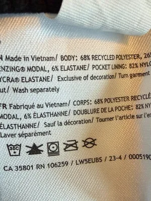 Lululemon Ribbed Zip Flared Pants Brushed Softstreme Athletic Size 8 Women's thumbnail 12