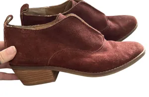 Lucky Brand Shoes Womens Size 8M Brown Suede Ankle‎ Booties Low Heel Kimbery thumbnail 1