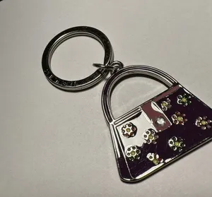 Relic Brand Keychain with Purse / Bag charm in Purple / Silver Tone thumbnail 2