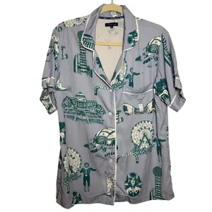 Katie Kime Dallas Toile Pajama Short Set – Women’s Size M thumbnail 3