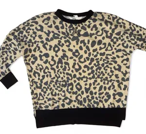 Honeyme Leopard Print Crewneck Sweatshirt Women’s Large thumbnail 2