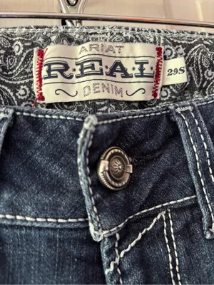 Ariat REAL Women’s Bootcut Jeans Size 29S Dark Wash Stretch Denim Western Flare thumbnail 5