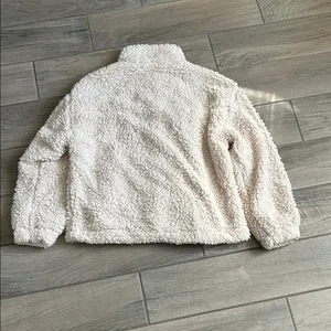 Thread & Supply Cream Sherpa Jacket Size M thumbnail 6