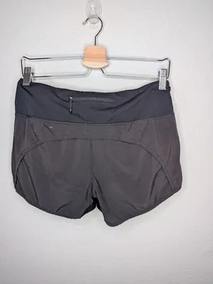 Lululemon Womens Black Running Shorts Size 6 4" inseam thumbnail 3