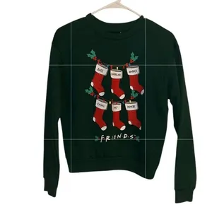 Friends Women’s Green Xmas Crewneck Sweatshirt(Size Medium) thumbnail 2