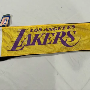 Los Angeles LA Lakers NBA Basketball ProFanity Jersey Pocket Scarf Women’s Gold thumbnail 5