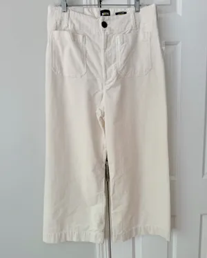 Anthropologie Maeve The Colette Corduroy Crop Wide-Leg Pants, Size 33 thumbnail 6