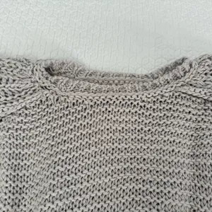 Free People Light Gray Chunky Knit Sweater thumbnail 2
