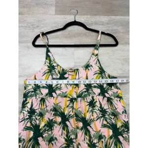 Aila Blue Palms Print Romeo Playsuit size Medium Romper thumbnail 6