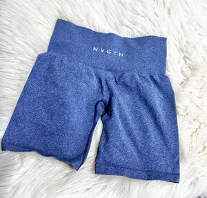 NVGTN navy squat proof gym shorts thumbnail 1