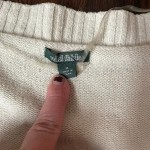 Wild fable cropped white sweater thumbnail 2