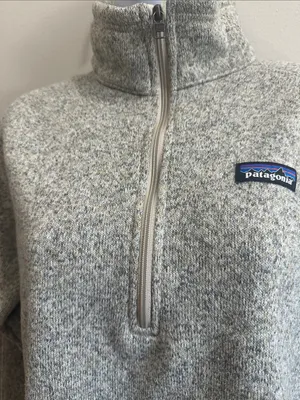 Patagonia Gray 1/4 Zip Better Sweater Pullover thumbnail 3