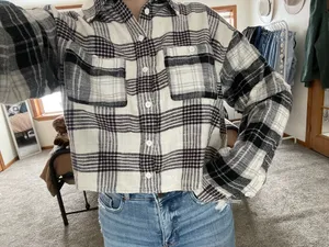 American Eagle Outfitters Cropped Flannel thumbnail 2