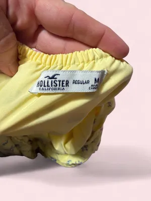 Hollister Yellow Mini Dress with Blue Floral Print thumbnail 3