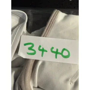 Lululemon Energy‎ High Neck Longline Bra White Size 10 Racerback Sports Bra flaw thumbnail 8