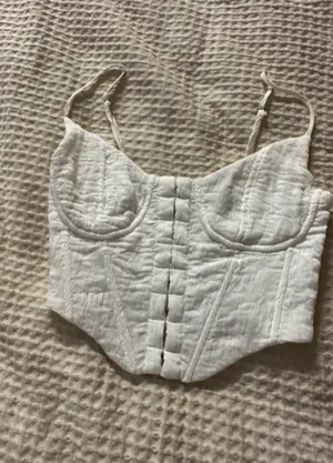 Windsor White Corset Top thumbnail 1