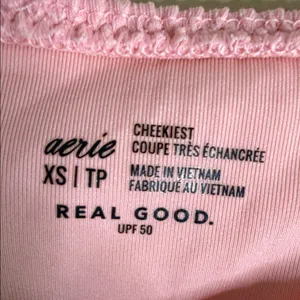 aerie Pink Ribbed Tie-Side Bikini Set thumbnail 8