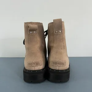 Sorel Lennox Shearling Cozy Canoe Tan Suede‎ Lace Up Lug Sole Boots thumbnail 6