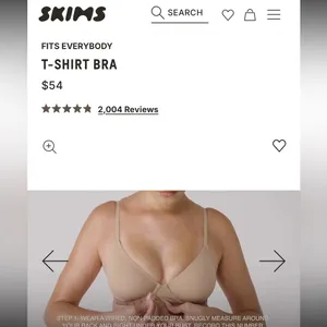 Skims Fits Everybody T-Shirt Demi Bra‎ Onyx Size 36A NWT thumbnail 10