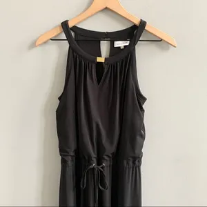Calvin Klein Long Black Keyhole Maxi Dress XS thumbnail 3