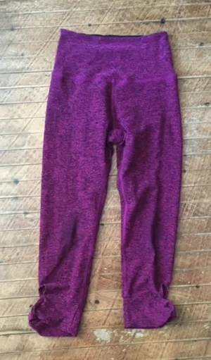 Beyond Yoga twist and shout pink space dye workout cropped leggings thumbnail 1