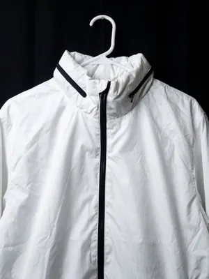 Women’s White Adidas Windbreaker Jacket Full-Zip size small thumbnail 3