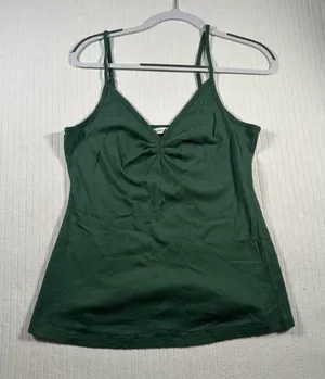 Victoria’s Secret Women’s Green Cami Tank Top Size Large Adjustable Straps thumbnail 1
