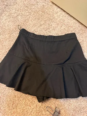 Zara Black Flared Skort thumbnail 2