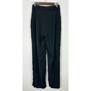 Princess Polly Kacey‎ Wide Leg Black Dress Pants Trouser Pleated Size 6 Nwt thumbnail 2