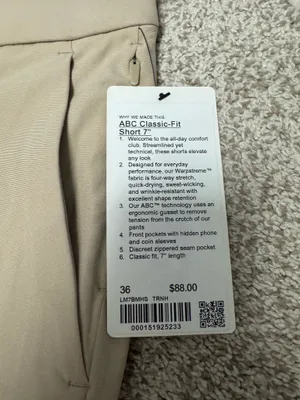 Lululemon ABC Classic For Short 7” thumbnail 2