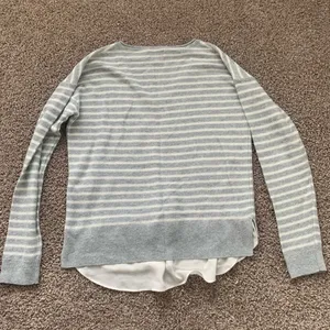 Lucky brand womens v neck striped sweater-layered thumbnail 5